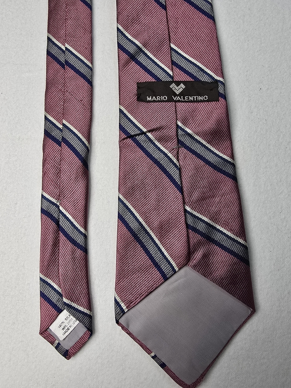Mario Valentino Pink Striped Men’s Tie